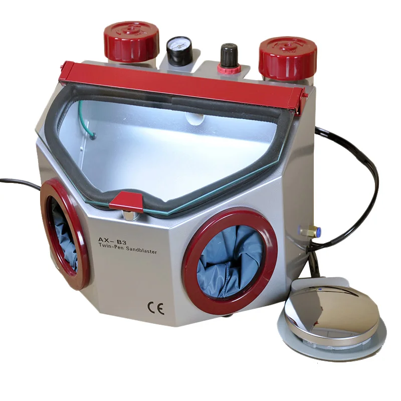 CE Approved Twin Pencil AX B3 Dental Sandblaster Dental Lab Equipment
