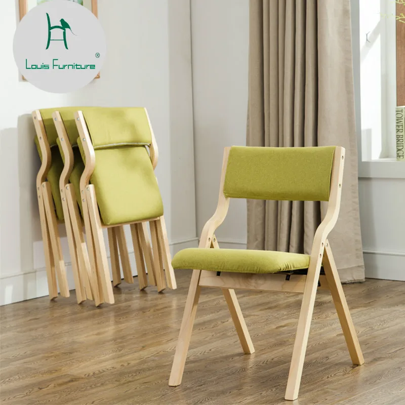 Луи Мода обеденные стулья для отдыха дома Современные Простые скандинавские спинки договориться кофе складной
