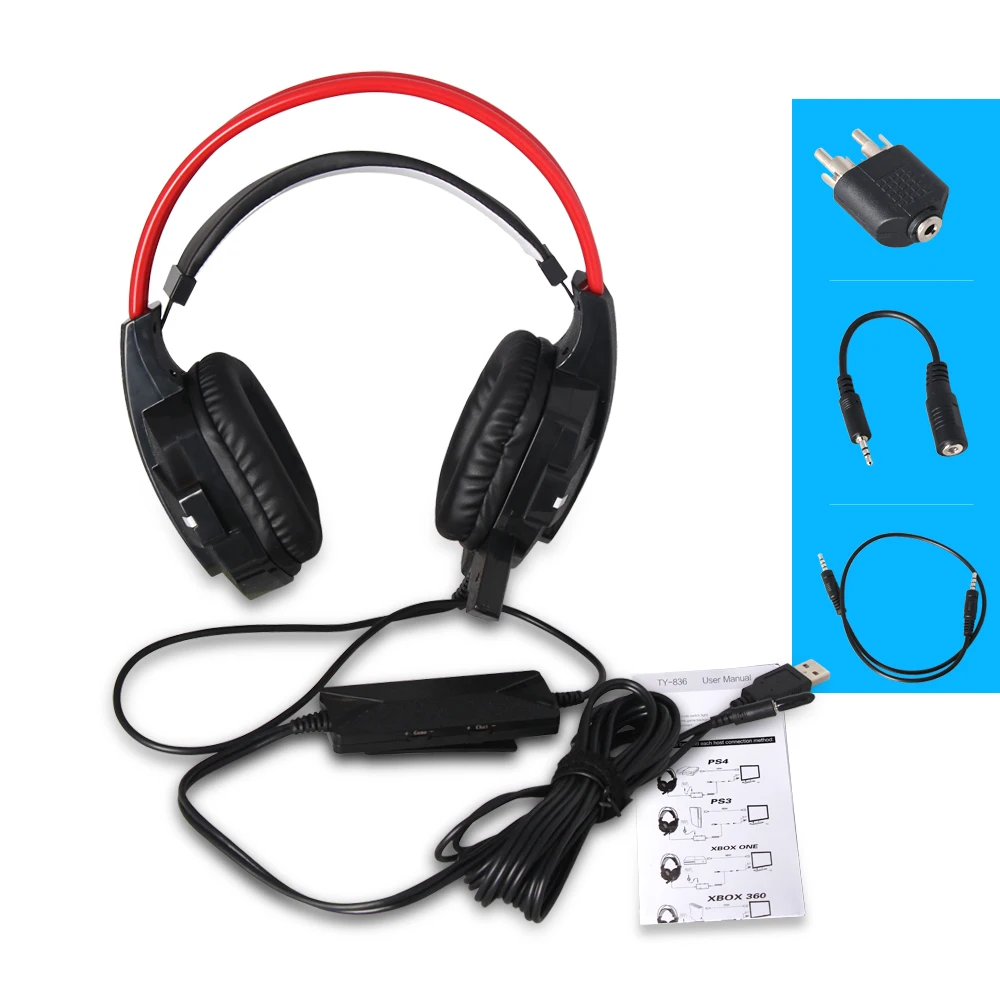 Universal Wired Stereo Microphone Headphone Multi-Function Headset Gaming Headset For PS4/PS4/PS3/Xbox One S/Xbox one