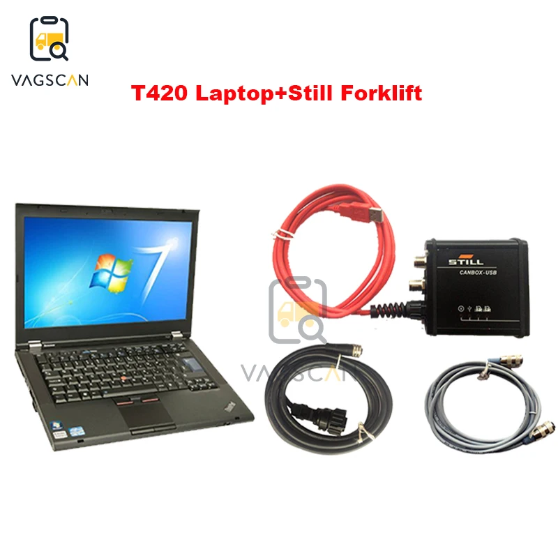 T420 ноутбук с дизельным вилочным грузовиком диагностический сканер для Still canbox