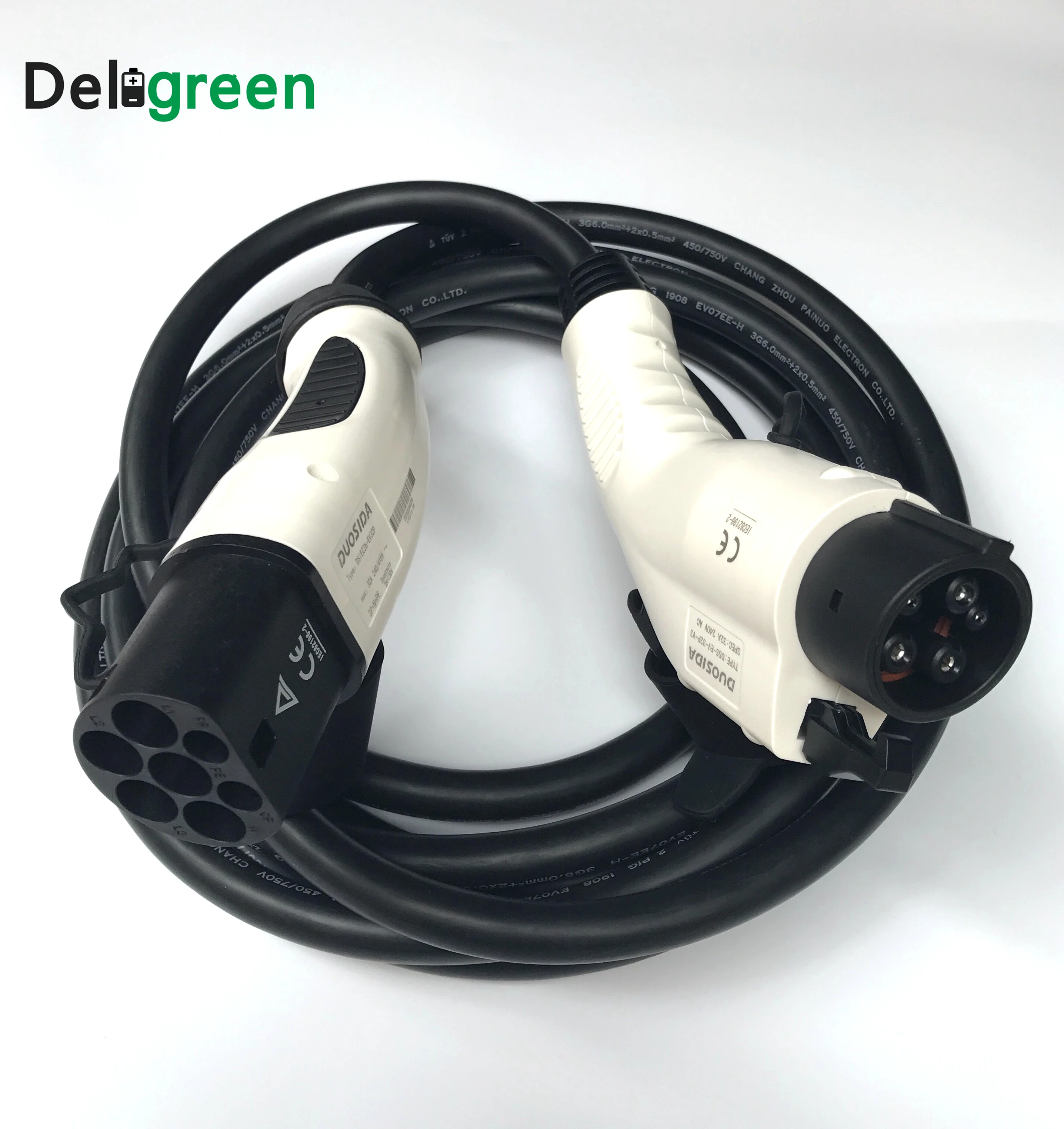 Зарядное устройство для электромобилей 16 А 32 тип 1 на 2 IEC62196 J1772 EV зарядный кабель с
