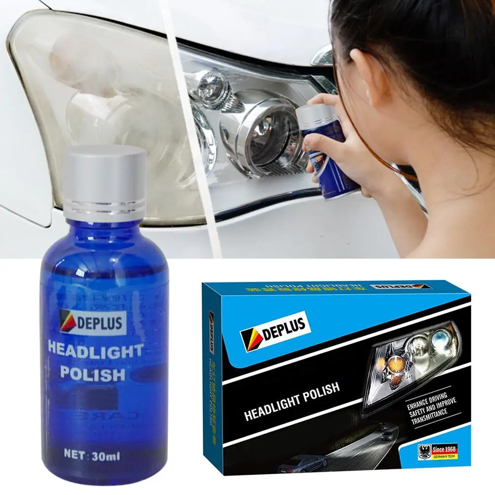 30 Ml Car Headlight Repair Liquid Auto Lamp Lenses Scratch Repair Polishing Refurbished Coating Super Hydrophobic Glass Coating