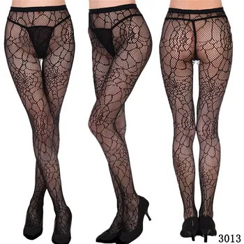 

High Waist Pantyhose Women Lace Fishnet Stocking Sexy Lingerie Elastic Stockings