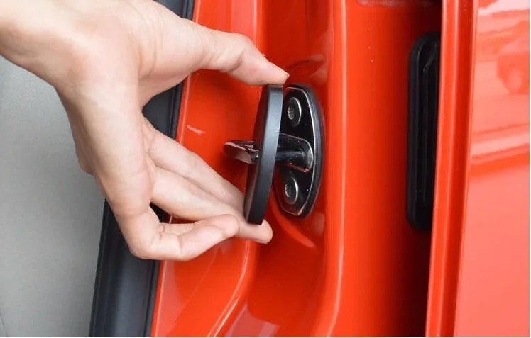 Lapetus автомобильный Стайлинг пластиковая внутренняя Автомобильная защита для дверного замка Накладка подходит для Volkswagen Tiguan 2013- аксессуары