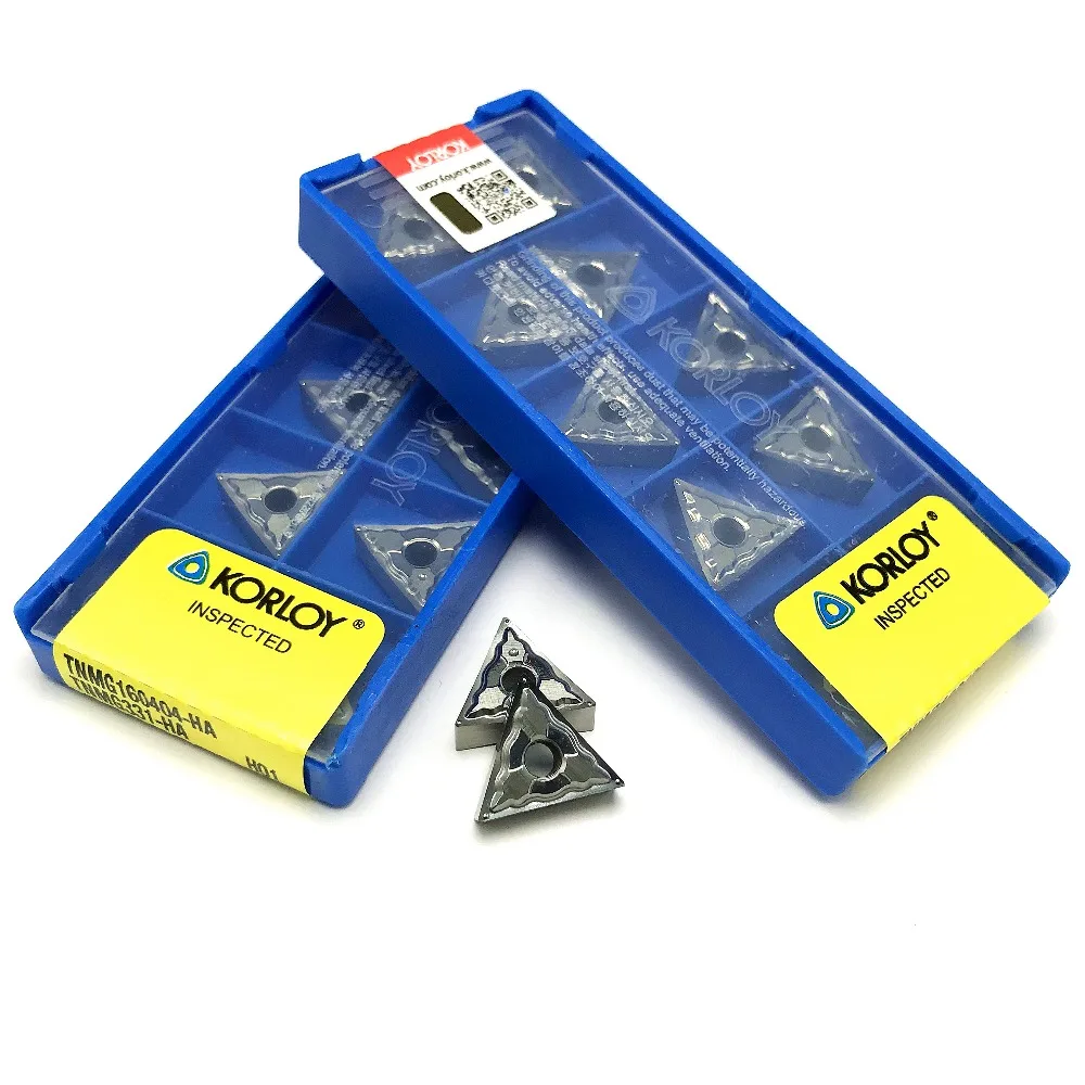 10Pcs lathe tool TNMG160402 HA H01 high quality carbide aluminum CNC blade carbide turning blade