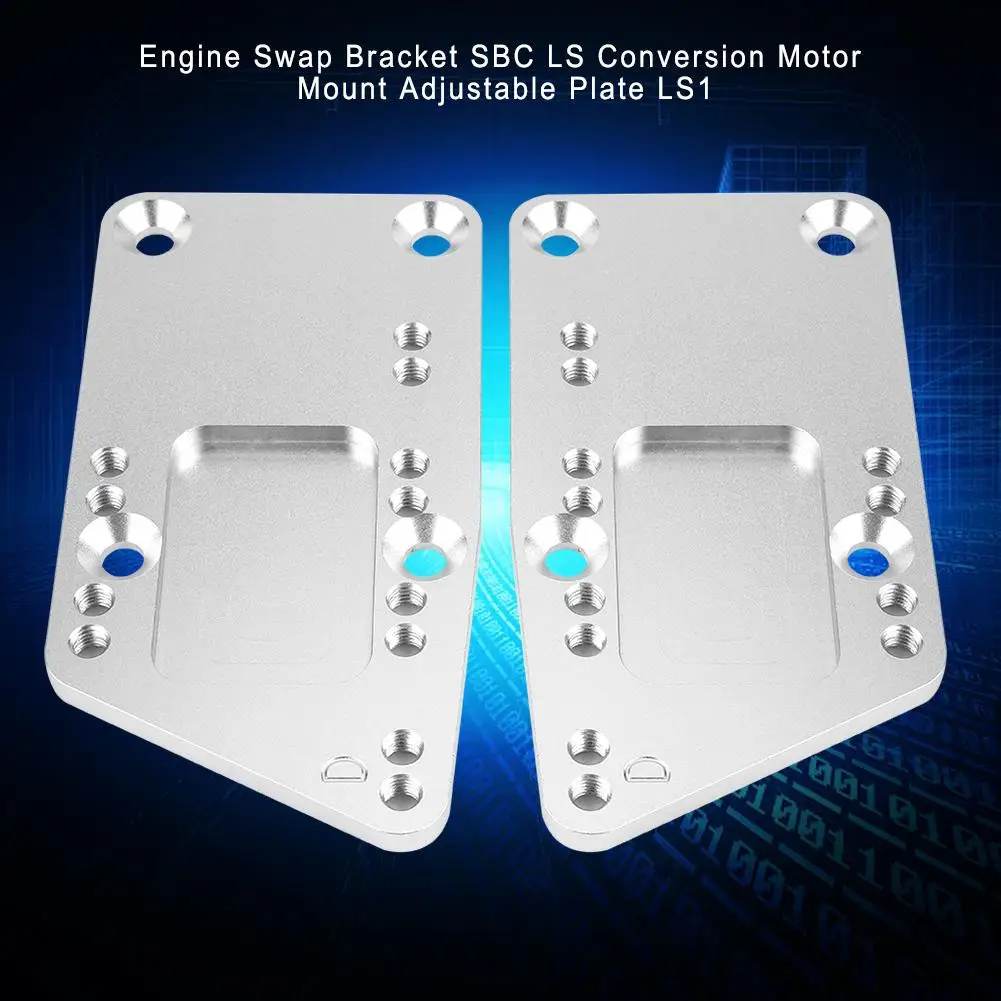

Engine Swap Bracket SBC LS Conversion Motor Mount Adjustable Plate LS1 Ensuring Car Accessories Stainless Steel