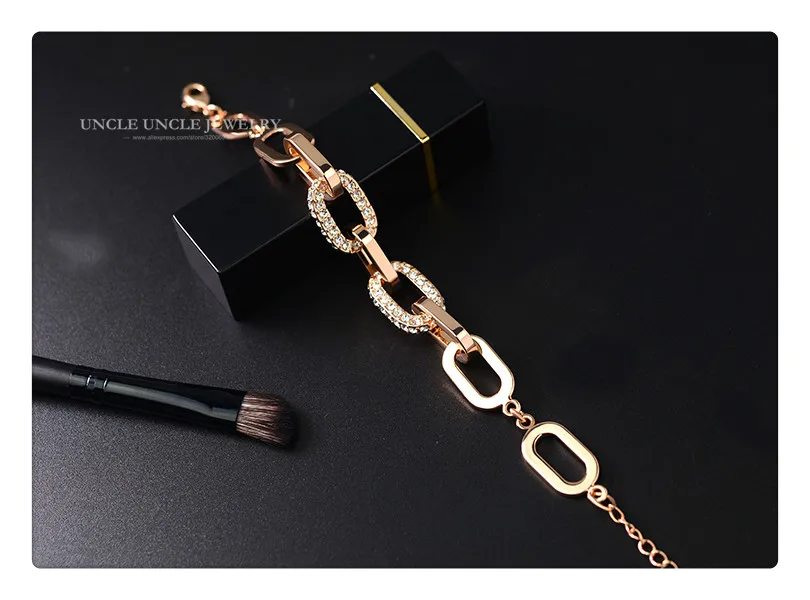 Женский браслет с геометрическими элементами розовое золото|ladies bracelets|bracelet