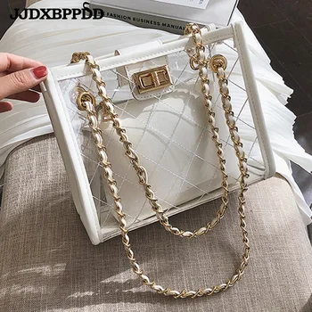 

Women Transparent Flap Bags Shoulder Bag Ladies Handbags Casual Bag bolsas de mujer handtassen dames sac a main femme