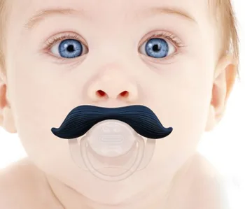 

2 pcs Funny silicone baby pacifier dummy nipple teether pacifier orthodontic teat mustache baby nipple