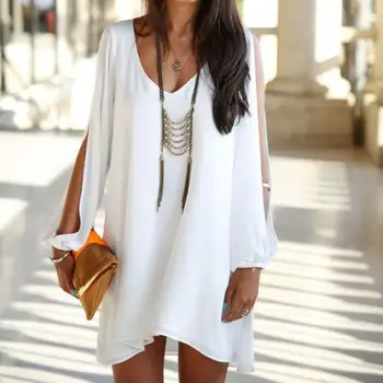 

Plus Size Women Clothing Casual Summer Loose Sexy Vestidos A-line