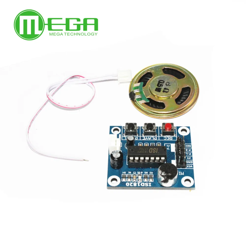 

10pcs /LOT ISD1820 Voice Recording Recorder Module With Mic Sound