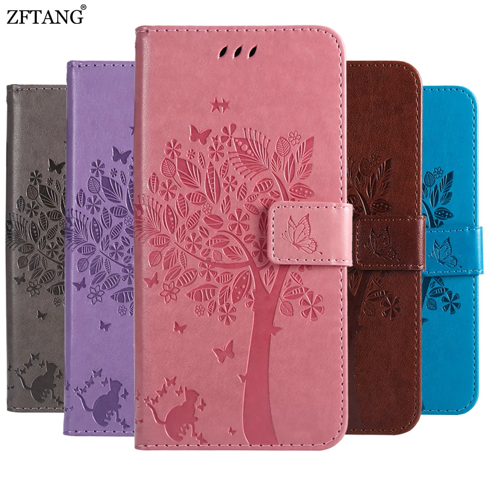 

ZFTANG Leather Book Case For Samsung Galaxy J4 Plus Case Cover For Samsung Galaxy J4 J6 Plus 2018 Case Flip Wallet Phone Cases