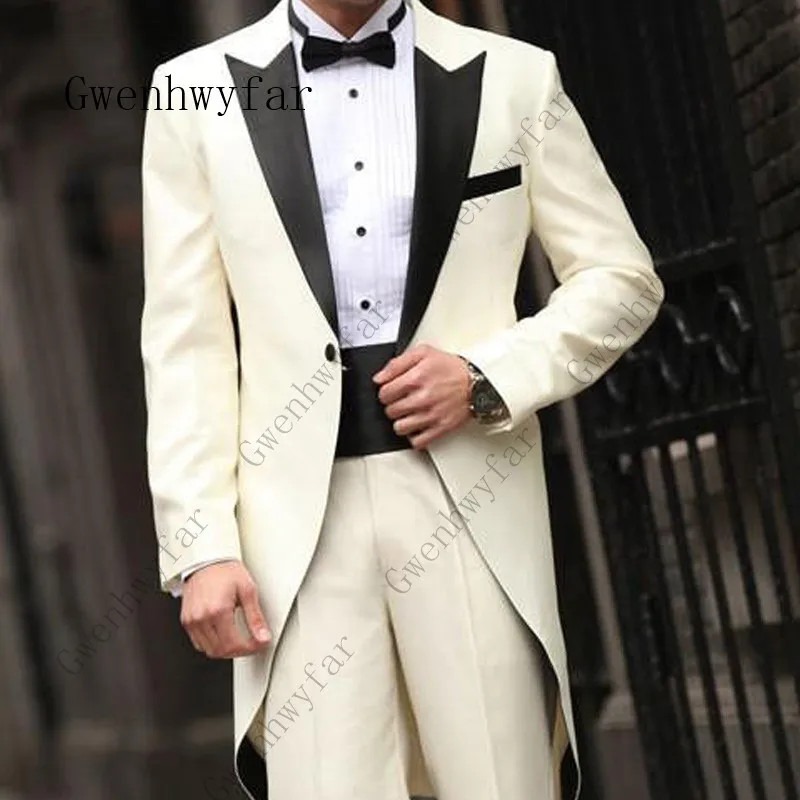 Wedding-Men-Suits-Peaked-Lapel-Groom-Man-Tail-coat-for-Man-2018-2-Piece-Jacket-Pants