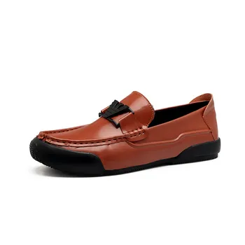 

Nice Leather Moccasins Men Loafers Breathable Soft Men Shoes Casual