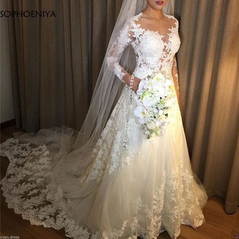 Vestido-De-Noiva-2019-Lace-Wedding-Dresses-A-Line-Illusion-Long-Sleeves-Saudi-Arabic-Wedding-Gown