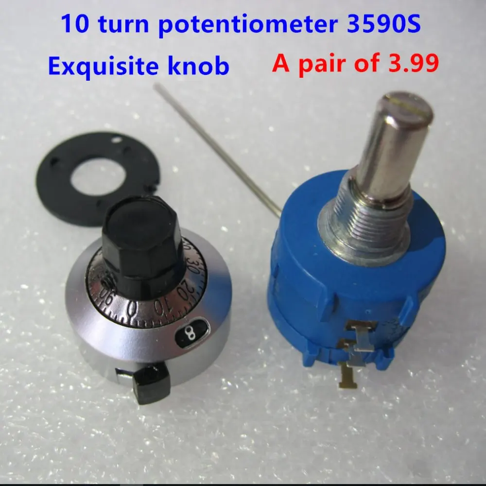 1Pc 50K Ohm 3590S 2 503L Precision Multiturn Potentiometer 10 Ring