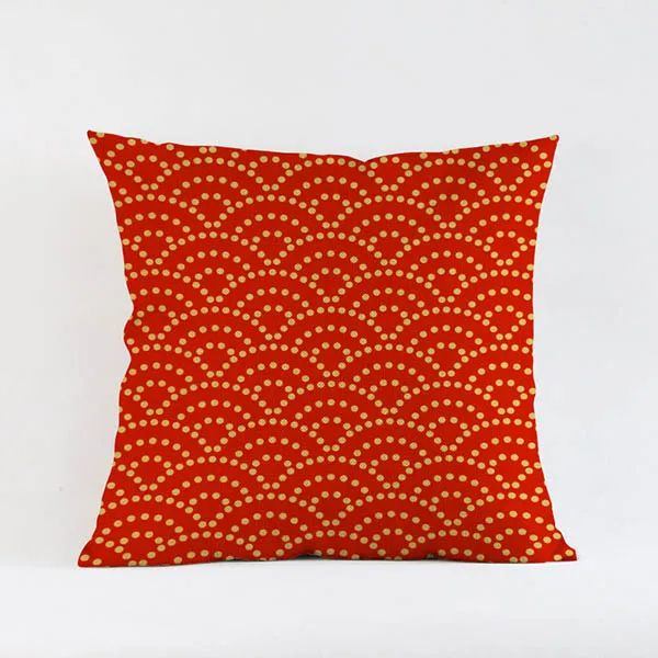 Оранжевые желтые Геометрические Цветочные диванные подушки Чехлы квадратная Мода цветок стрекоза печать дома de coussin наволочка - Цвет: 7