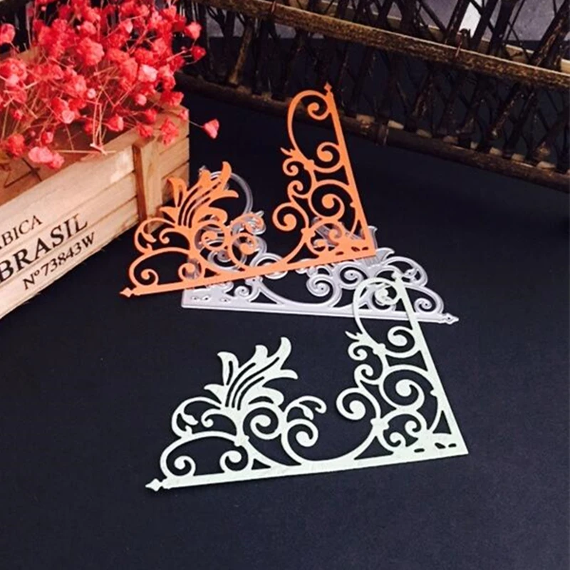 

SCD577 Corner Lace Metal Cutting Dies For Scrapbooking Stencils DIY Album Cards Decoration Embossing Folder Die Cuts Template