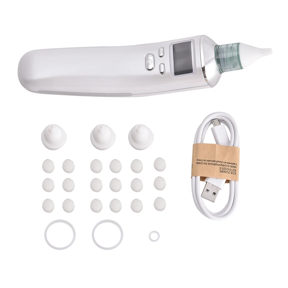 Детский Электрический Очиститель для носа, безопасный гигиенический носовой аспиратор, перезаряжаемый очиститель для носа для новорожденных 0-12 лет