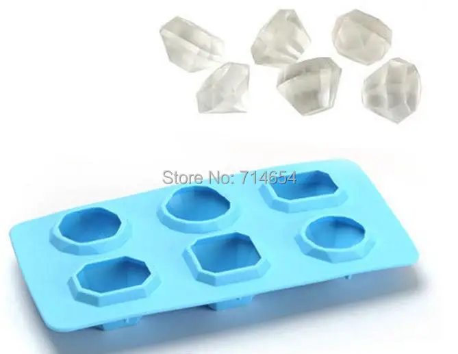 140PCS Food grade Silicone Ice mold Novelty Diamond Ice Cube Maker