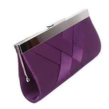 2016 Hot Edle Damen Kupplung Geldbörse Kette Handtaschen Frauen Abendtasche Lila Braut Hochzeit Clutch bolsas mujer XA187C