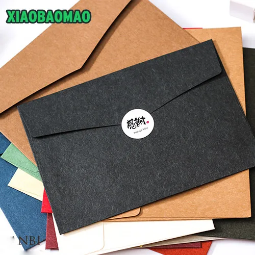 

Thickness 230 * 163mm 20pcs / lot Color Western-style A5 blank bills receive envelope window envelope