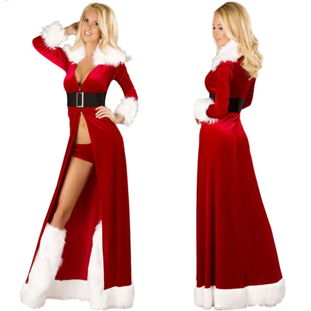 

Women Christmas Hooded Cape Cloak Mrs Santa Claus Cloak Xmas Costume cosplay Cloak Velvet Hooded Cape Vampire Fancy Dress