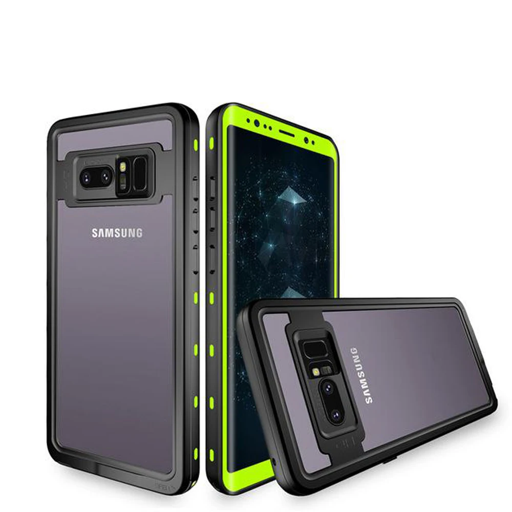 Diving Sealed Cover For Samsung Galaxy Note 8 Note 9 S8 S9 Plus Case Waterproof PC Armor For Samsung Note 8 Clear Case (22)