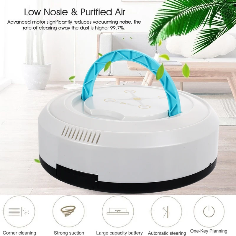 

2019 Drop Shpping USB Cleaning Smart Robot Vacuum Cleaner Rechargeable Sweeper Sweeping Home Auto for Mopping