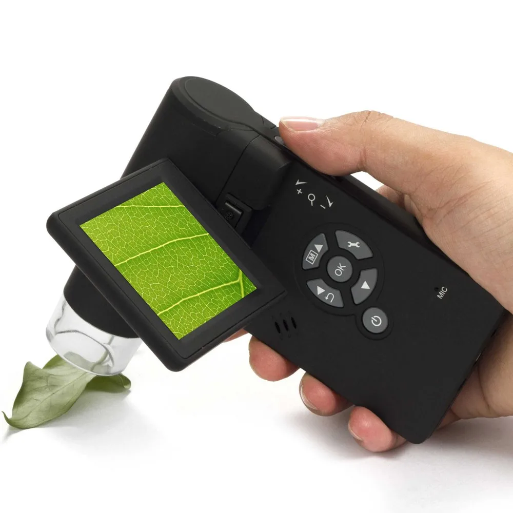 

2016 New UM039 Handheld Digital 500X Microscope Real 5.0MP 3.5'' LCD Display With 8 LED USB with Lithium Battery