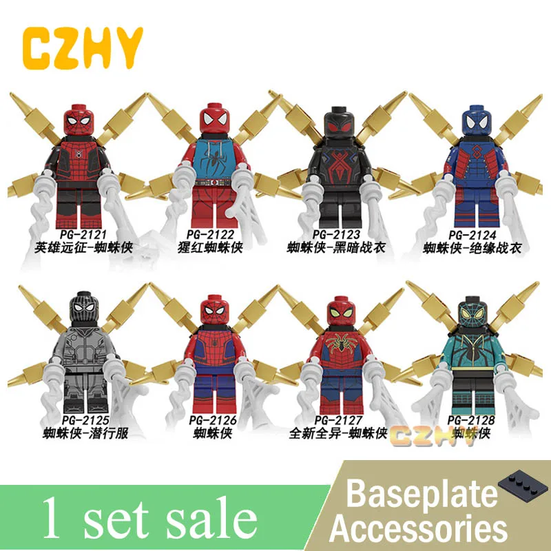 

Set Building Blocks Super Heroes Bricks Spiderman Movie Series Far From Home Figures For Children Toys Collection PG8249