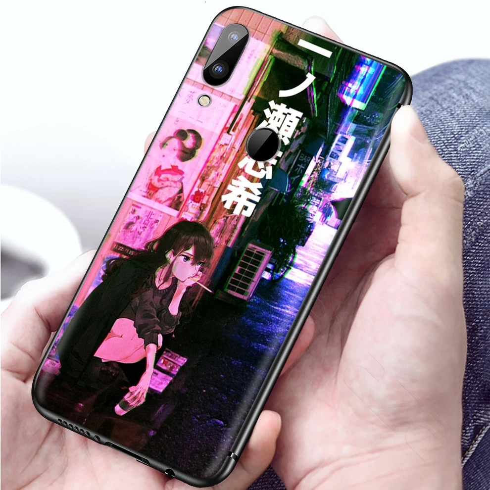 Чехол Lavaza Vaporwave Glitch эстетика аниме для Xiaomi Redmi Note 8 8A 7 6 6A 5 5A 4 4X 4A Go Pro Plus Prime