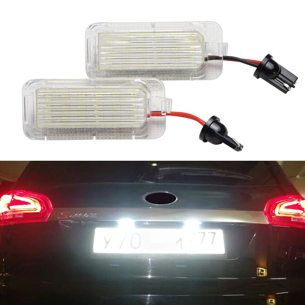 2 x Rear Registration Number Plate Bulb LED License Plate Light for FORD Focus 5D Fiesta Mondeo C Max S Max Kuga Galaxy No Error-in Signal Lamp from ...