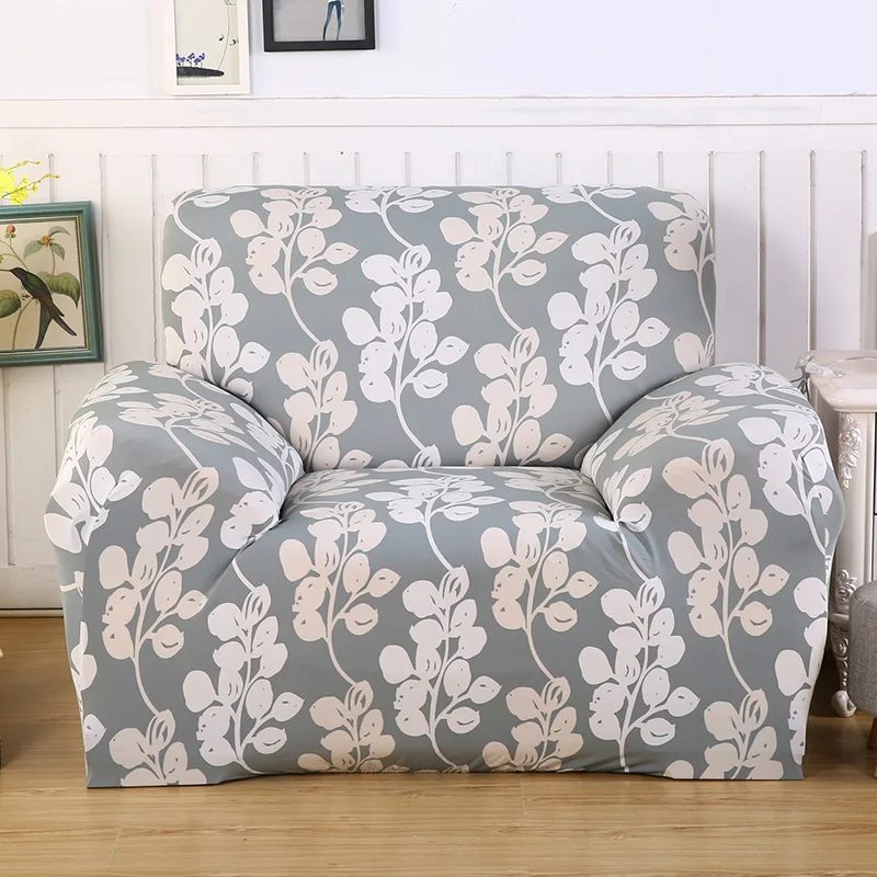Loveseat Floral Stretch Furniture Covers Universal L shaped Sofa Cover