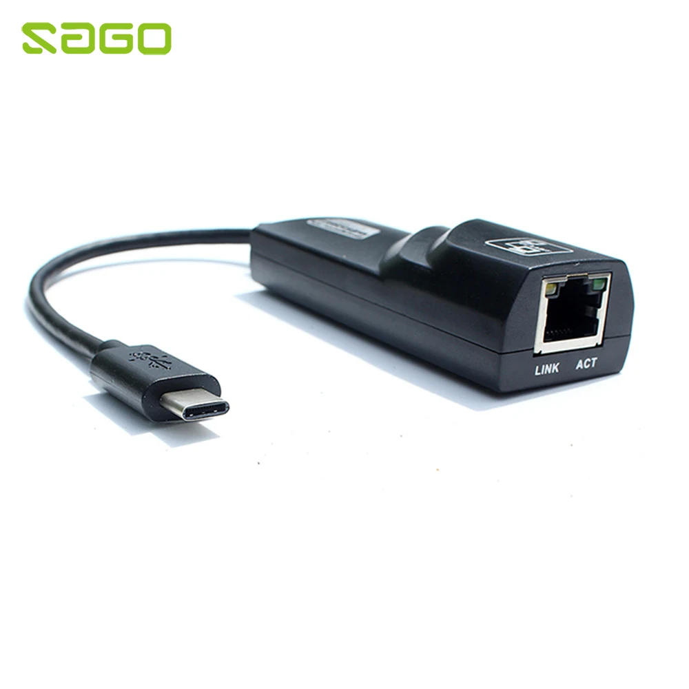 

Sago usb 3.1 Type C to RJ45 LAN Network Card type c Interface to RJ45 100/1000Mbps Ethernet LAN adapter Network