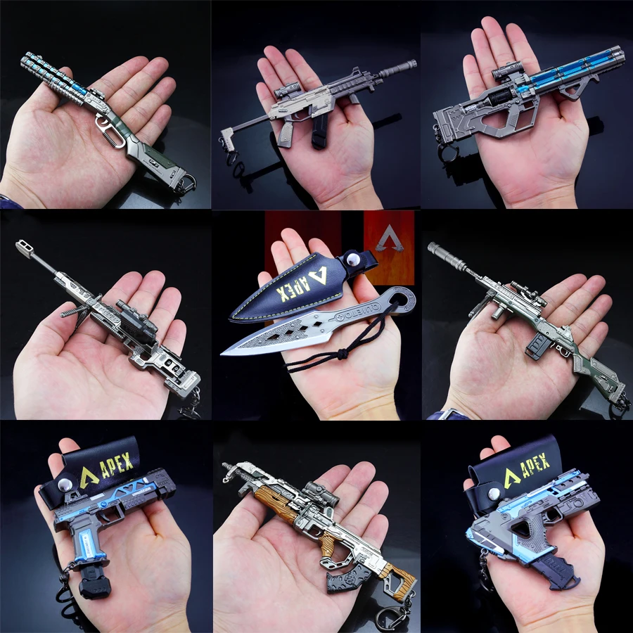 

2019 NEW APEX Legends Game Battle Royale Action Figure Gun Model 21CM Alloy Weapons APEX Legends Keychain