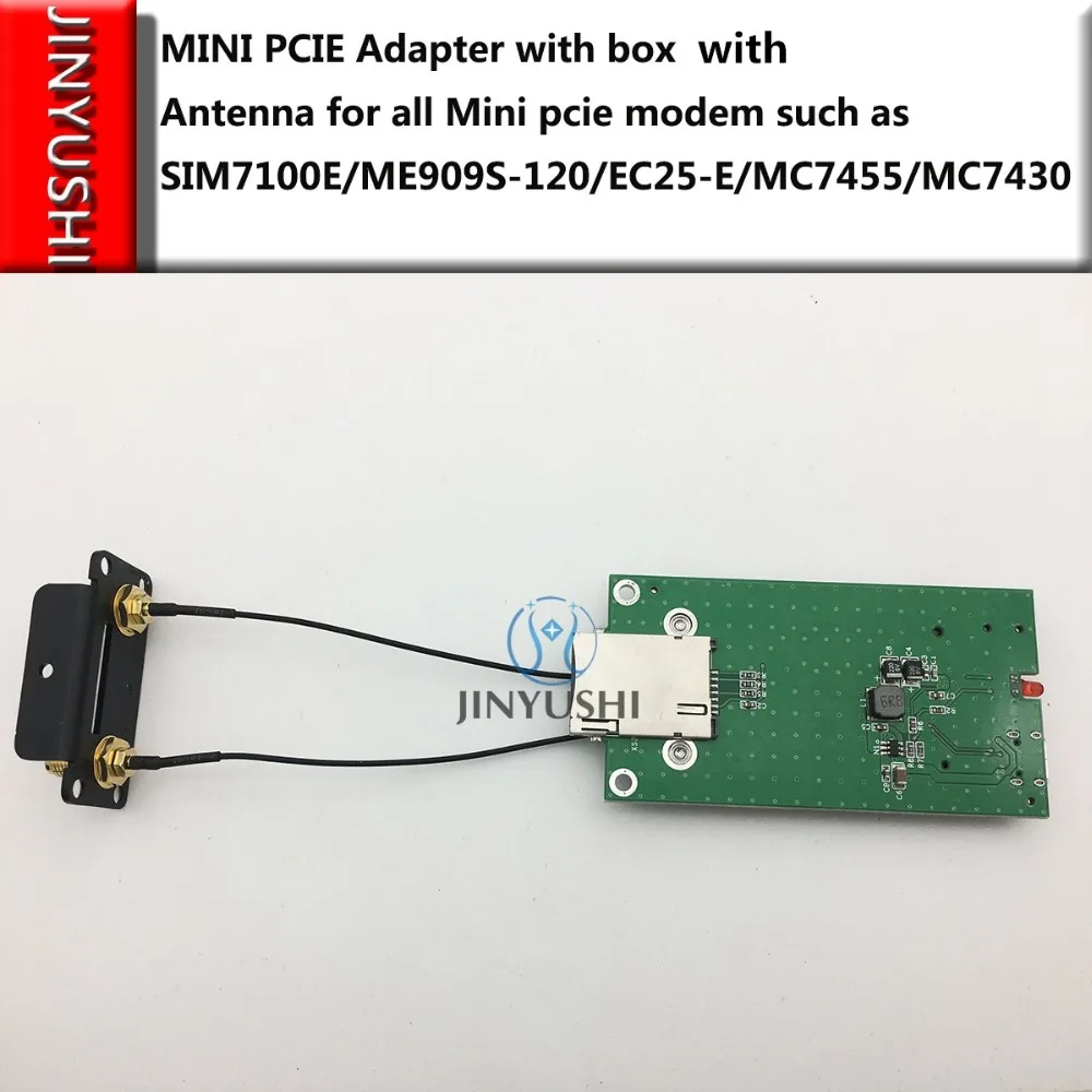 Комплект тестовых мини боксов PCIE с модулем LTE корпуса + антенна USB адаптер для