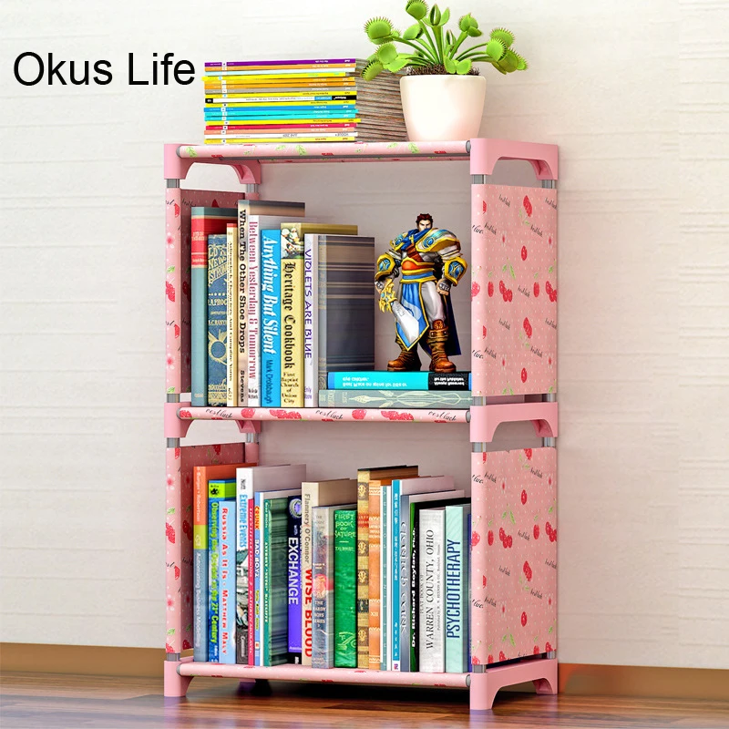 Multi Layer Simple Creative Bookshelf Storage Shelve for books Plants Sundries DIY Children Bookcase Rack for home furniture Multi Layer Simple Creative Bookshelf Storage Shelve for books Plants Sundries DIY Children Bookcase Rack for home furniture