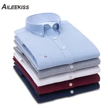 AILEEKISS хлопковая Мужская рубашка однотонная мужская рубашка весенне-осенняя повседневная мужская рубашка из ткани "Оксфорд" мягкая мужская рубашка XT788