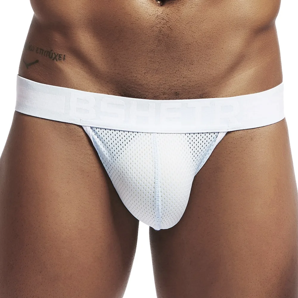 

BSHETR Brand Jockstrap Male Underwear G-strings Breathable Men Briefs Thong Sexy Male Panties Briefs Gay Tanga Underwear Men