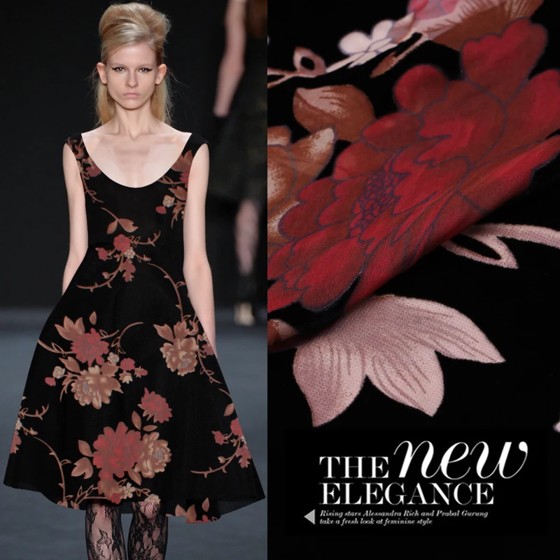 

Free Shipping NEW Burnout Silk Velvet Fabric For Velour Dress