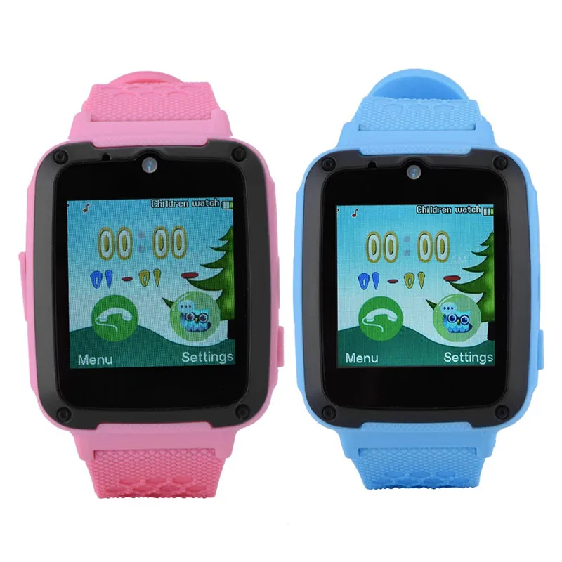 

SOONHUA HD Screen Silicone Children Smart Watch SOS Function GPS Real Time Location Flashlight Alarm Clock Pedometer Wristwatch