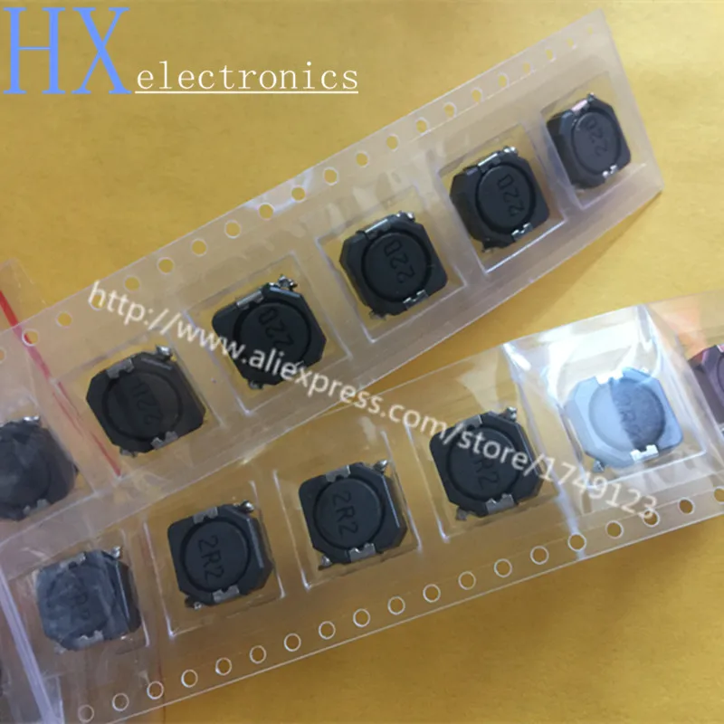 Бесплатная доставка 10 шт SMD Силовые индукторы CDRH104R CD104R 10*10*4 мм 2,2/4,7/6,8/10/15/22/47/68UH|Индукторы| | АлиЭкспресс