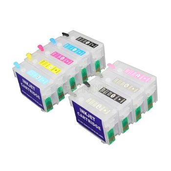 

UP Empty 157 compatible For Epson Stylus Photo R3000 printer with Auto Reset Chips T1571 T1579 Refillable Ink cartridges