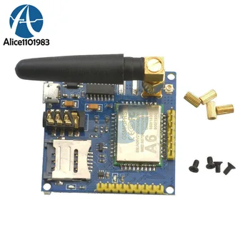 

1Set A6 GSM GPRS Module TTL/RS232 Serial Core Development Board With Antenna GPRS Text Wireless Data Transmission Replace SIM900