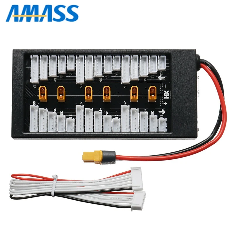 Amass XT30 Plug Parallel Charging Board XT60 Input For iSDT D2 Q6 SC-608 SC-620 Balance Balancing Charger for Lipo Battery DIY | Игрушки и