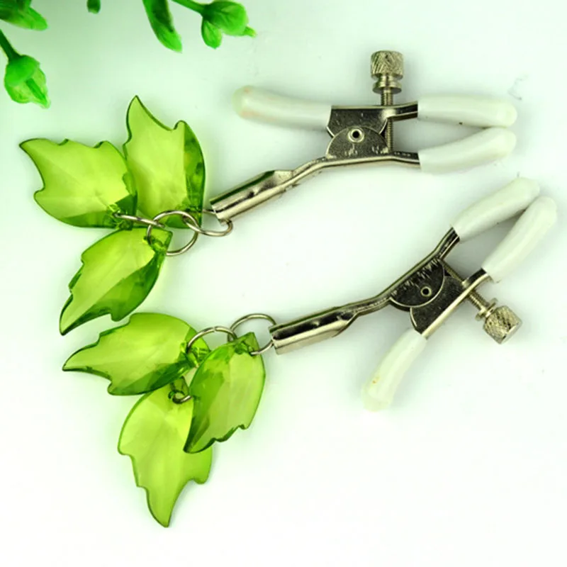 1 pair Adjustable Flirting Nipple Clamps For couples Stainless Steel Erotic Novelty Adult Game Breast Clips