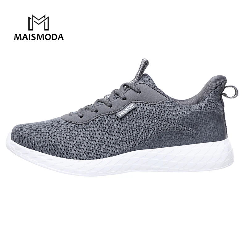 

MAISMODA Summer Men Running Shoes Cheap Mesh Breathable Comfortable Sneakers Lightweight Jogging Walking Plus size 48 YL573