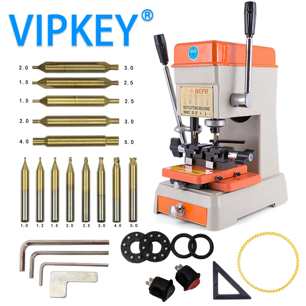 DEFU 998C Key Cutting Machine 220V 110V Key Duplicating Machine for making keys locksmith tools DEFU 998C Key Cutting Machine 220V 110V Key Duplicating Machine for making keys locksmith tools