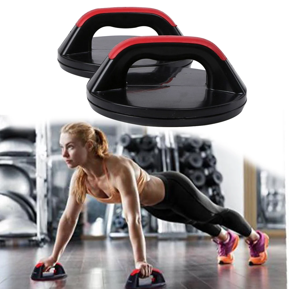

Power Training Rolling Pushups Stands Gym Exercise Chest Arm Body Building Fitness Equipment Tools